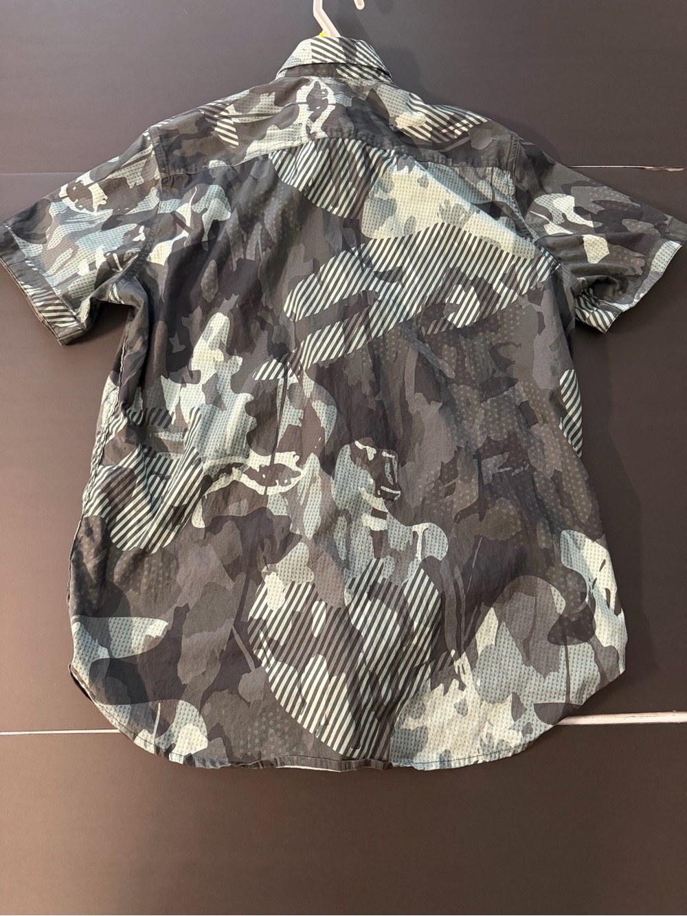 Robert Graham Short Sleeve Camo Button-Down Shirt - Black/grey/green - Picture 2 of 7
